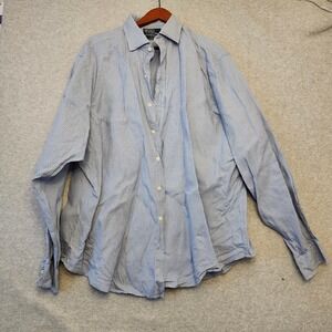 Polo Ralph Lauren‎ Shirt Men's 2XL Blue Regent Classic Fit Houndstooth Plaid